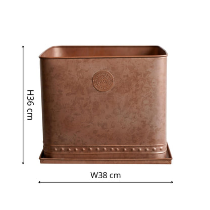 Skandi London Tall Luxe Outdoor Planter in Copper - Tall - Skandi London
