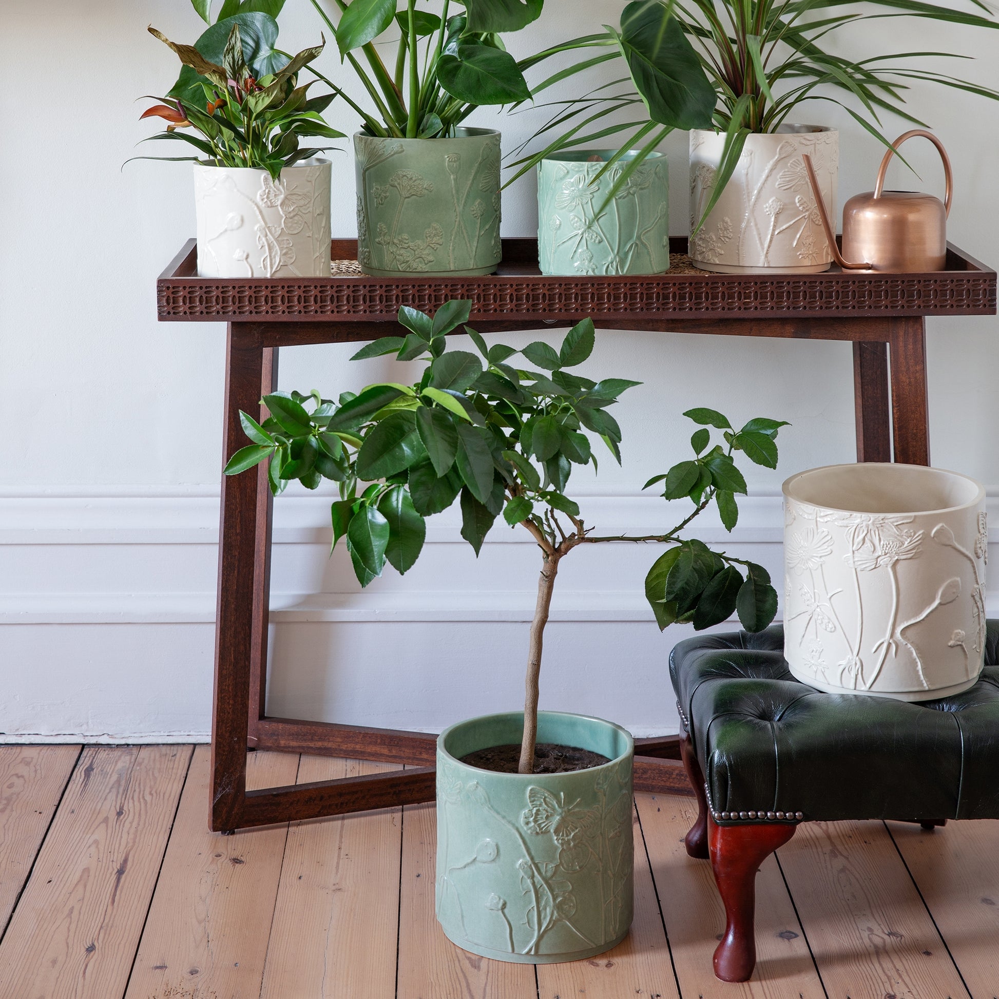 Skandi London Verdant Planter in Soft Ivory - Large - Skandi London