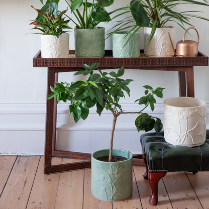 Skandi London Verdant Planter in Soft Ivory - Large - Skandi London