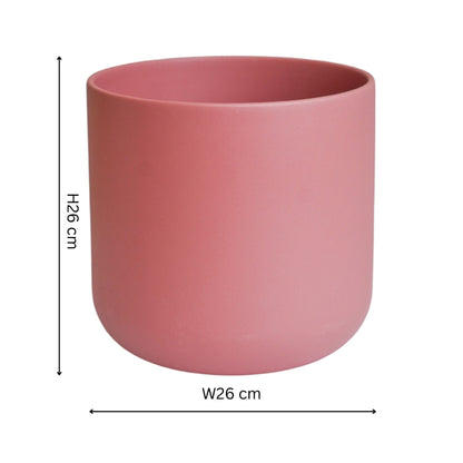 Lisbon Planter Blush Rose H26Cm D26Cm - Skandi London