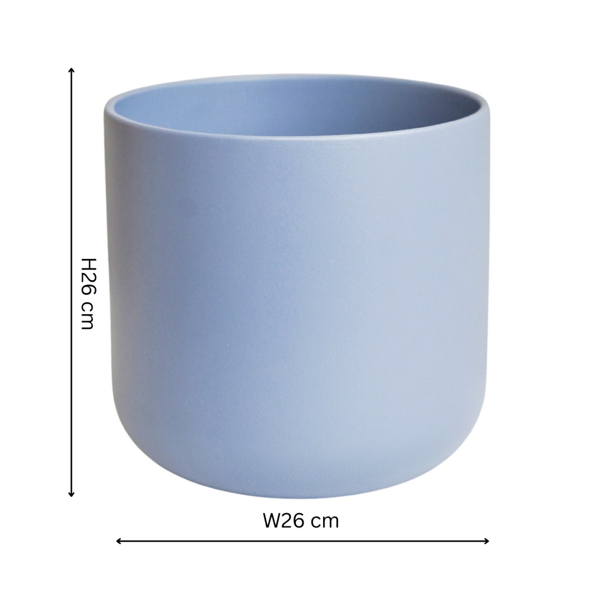 Lisbon Planter Powder Blue H26Cm D26Cm - Skandi London