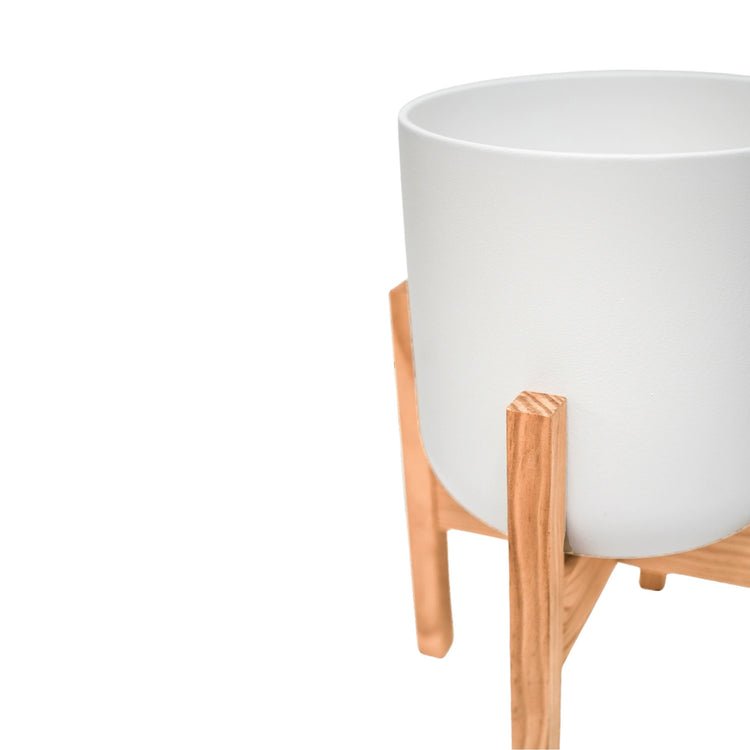 Lisbon Pot and Stand White D26Cm - Skandi London