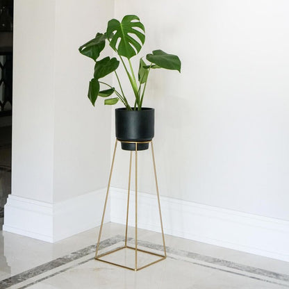 Minimo Plant stand in Gold H60Cm D26cm - Skandi London