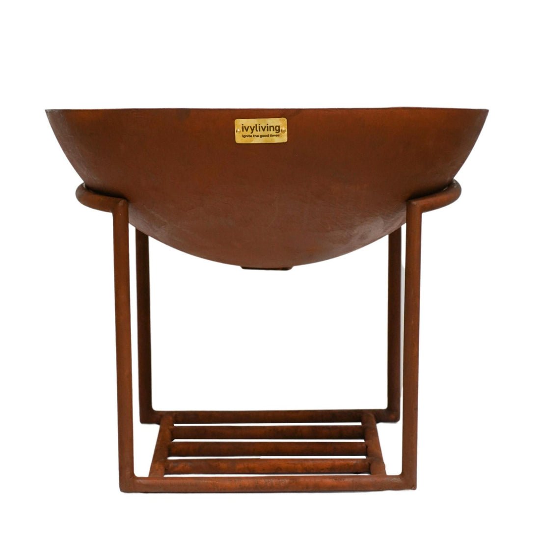 Outdoor Valentin Cast Iron Fire Pit in Rust - X Large - Skandi London