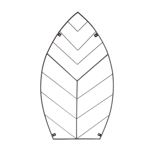 Outdoor Leaf Trellis Zinc H100cm W57cm - Skandi London