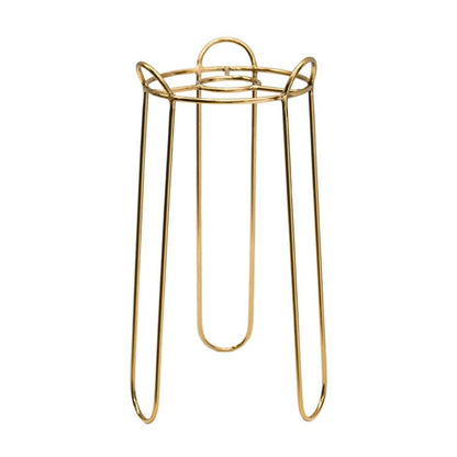 Saluzzo Gold Plant Stand H64cm D22cm - Skandi London