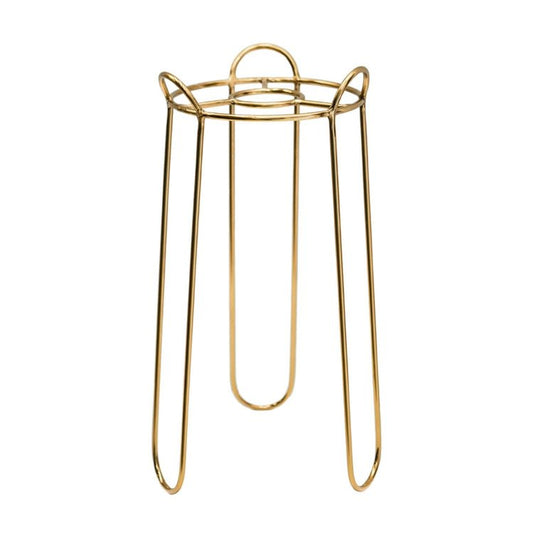 Saluzzo Gold Plant Stand H64cm D22cm - Skandi London