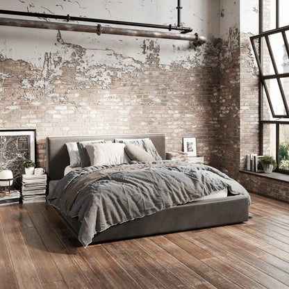 Oslo House Dapple Grey Double Bed - Skandi London