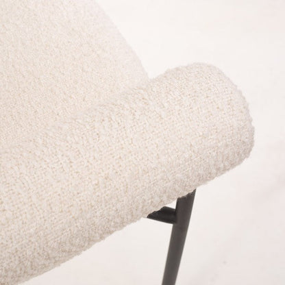 Alita Dining Chair - Chex Polar Bouclé