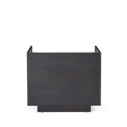 Saviour Bedside Table - White Marble & Anthracite/Grey Wash Oak