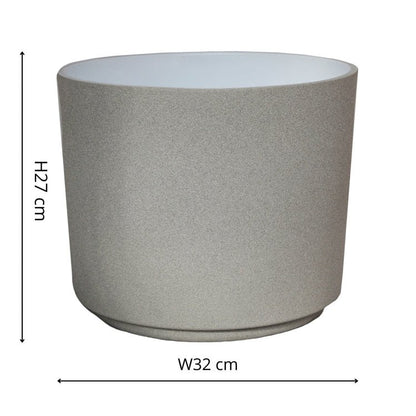 Leon Cement Planter D28Cm - Skandi London