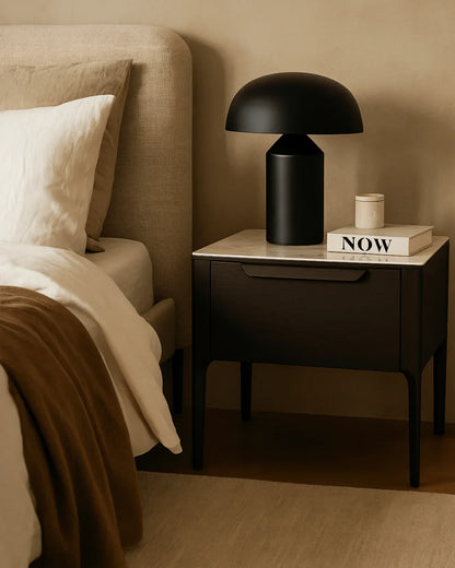 Palmetto - Bedside Table/Nightstand - Grey Wash Oak